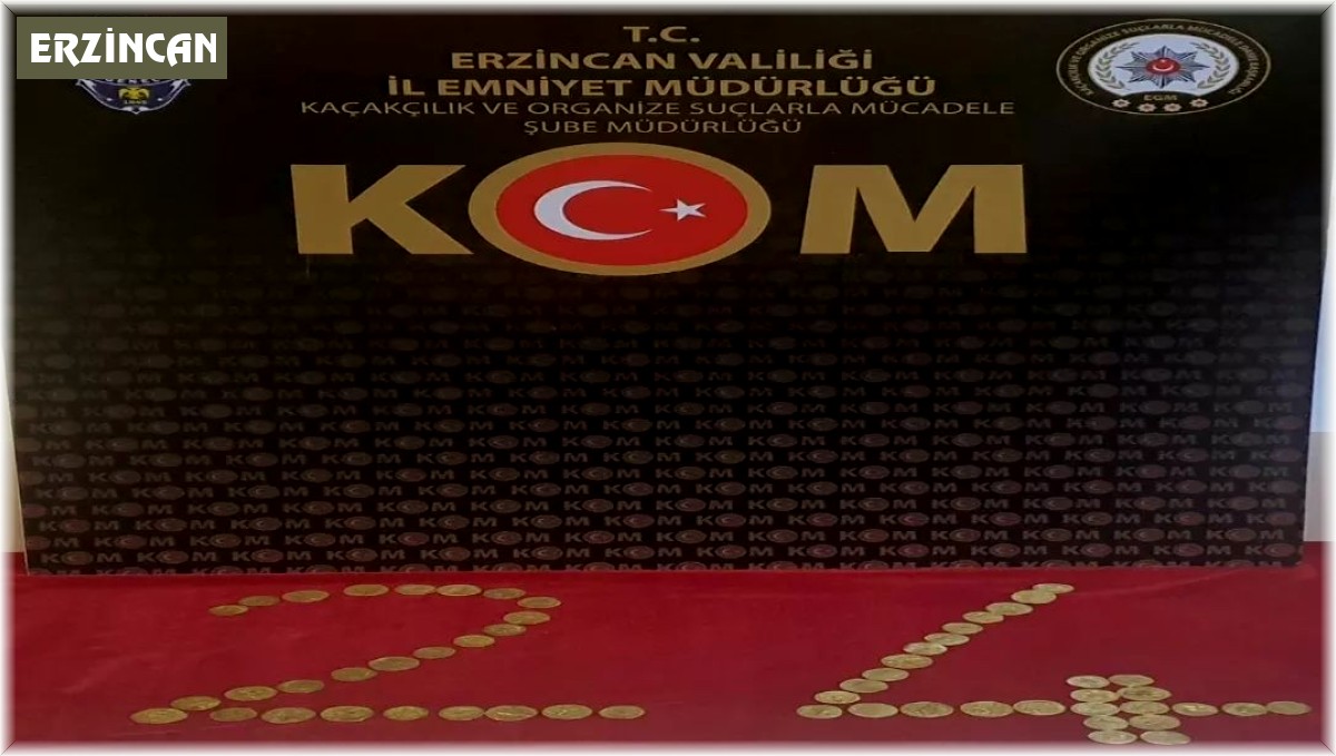 Bizans dönemine ait 55 adet sikke ele geçirildi