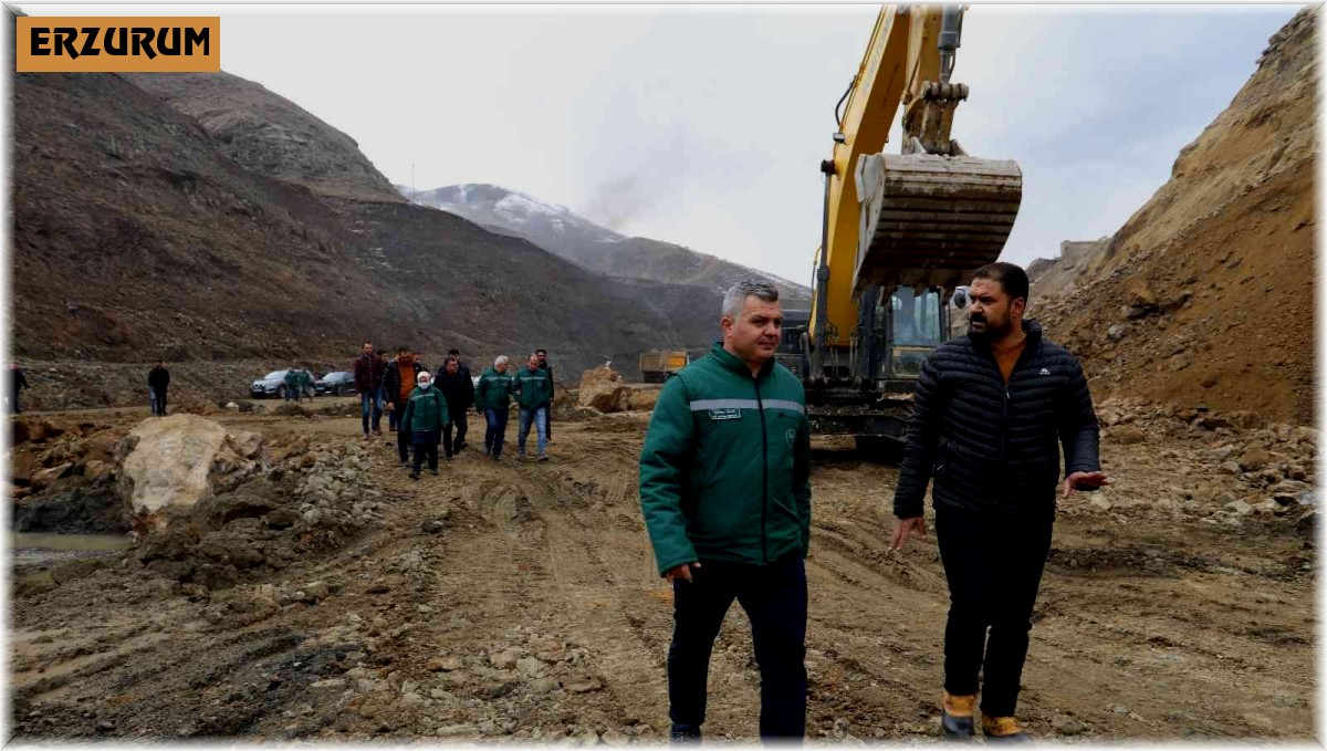 Bölge Müdürü Yavuz; Narman Şehitler Barajı ve Söylemez Barajı inşaatlarında incelemede bulundu