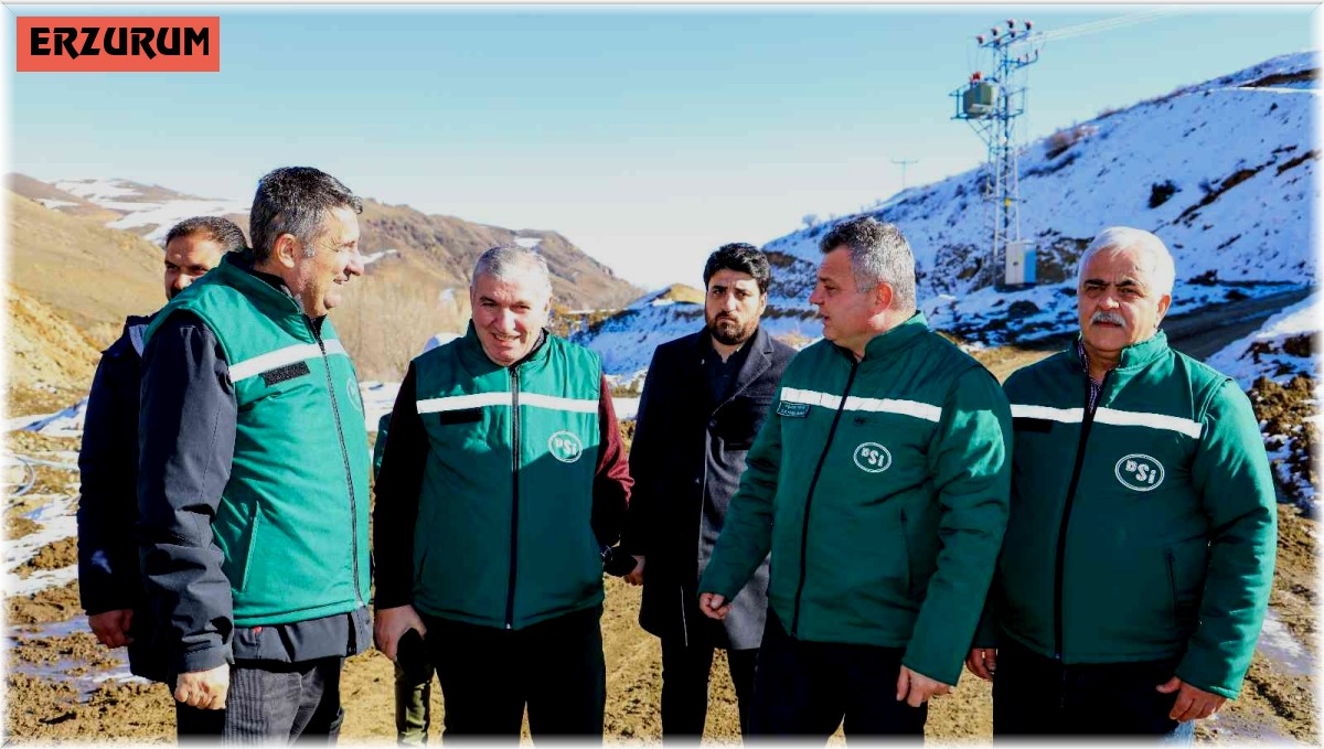 Bölge Müdürü Yavuz; Narman Şehitler Barajında incelemede bulundu