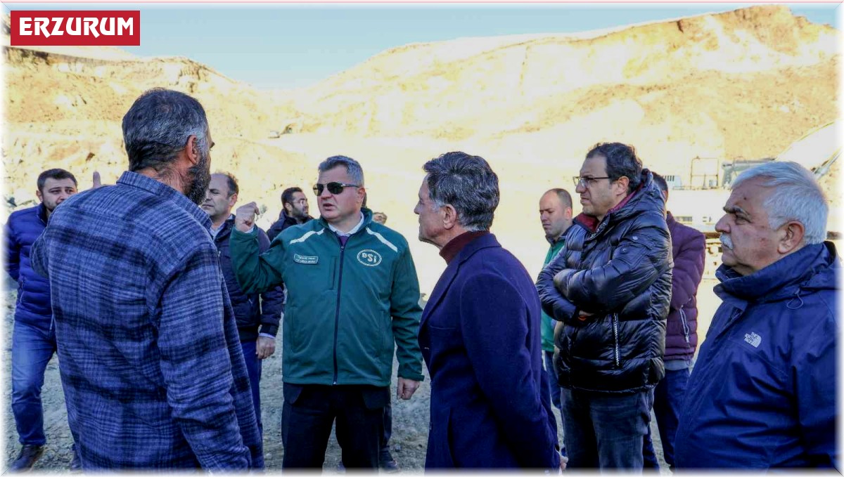 Bölge Müdürü Yavuz; Narman Şehitler Barajında incelemelerde bulundu