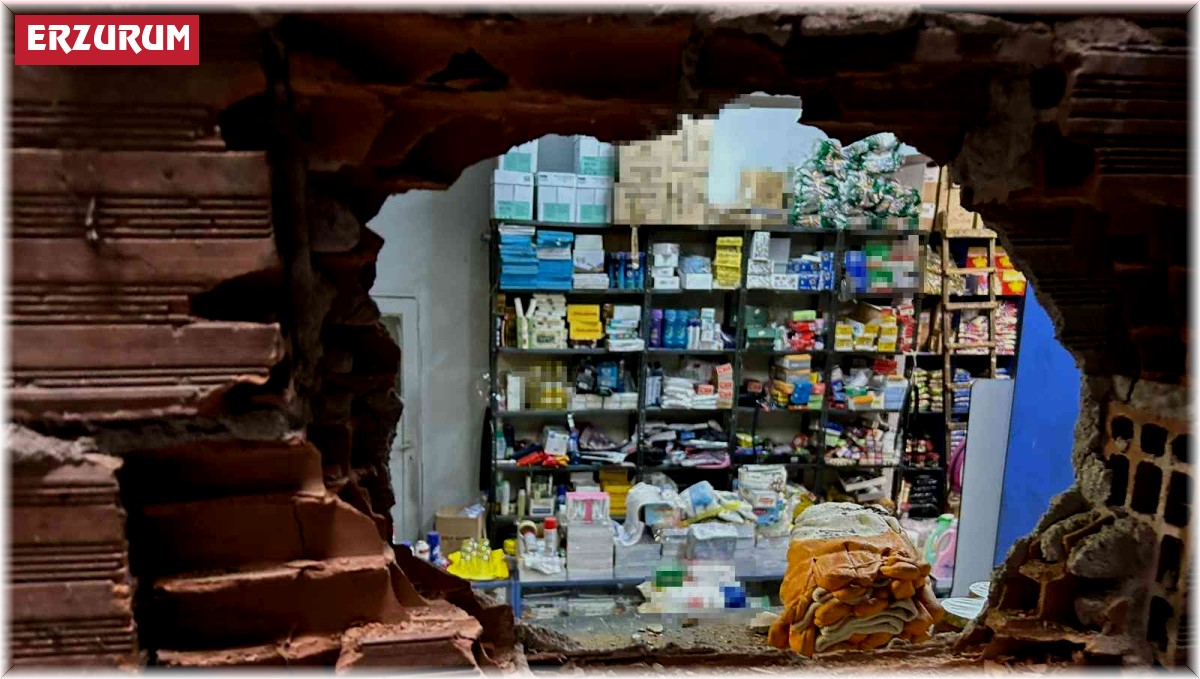 Böyle hırsızlık görülmedi duvarı delip hırsızlık yaptılar, delil bırakmamak için güvenlik kamerasını da çaldılar