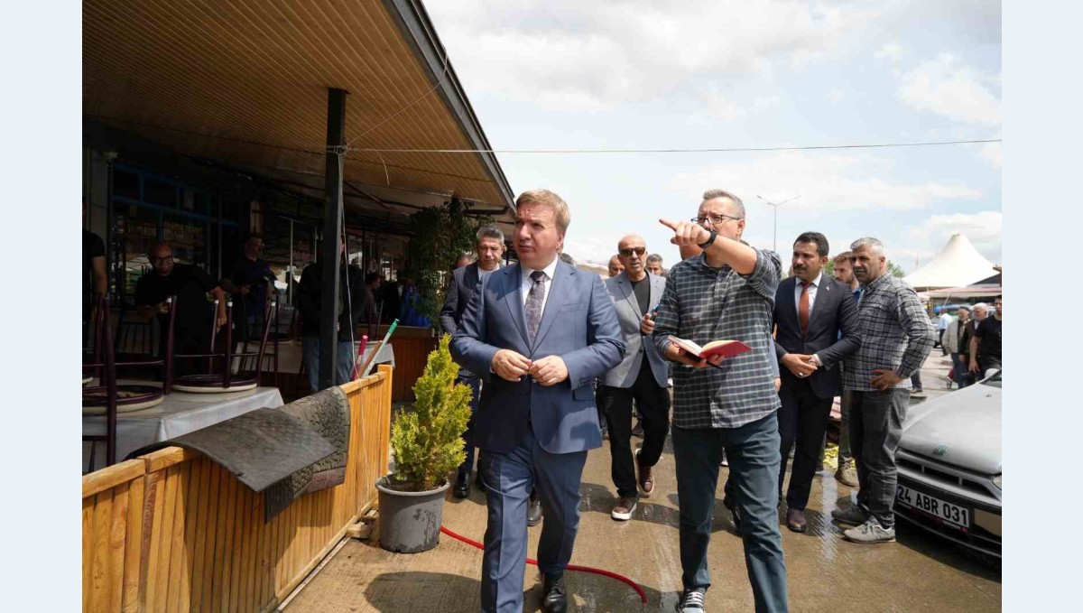 Buğday Meydanı'nda hasar tespit çalışmaları yapıldı