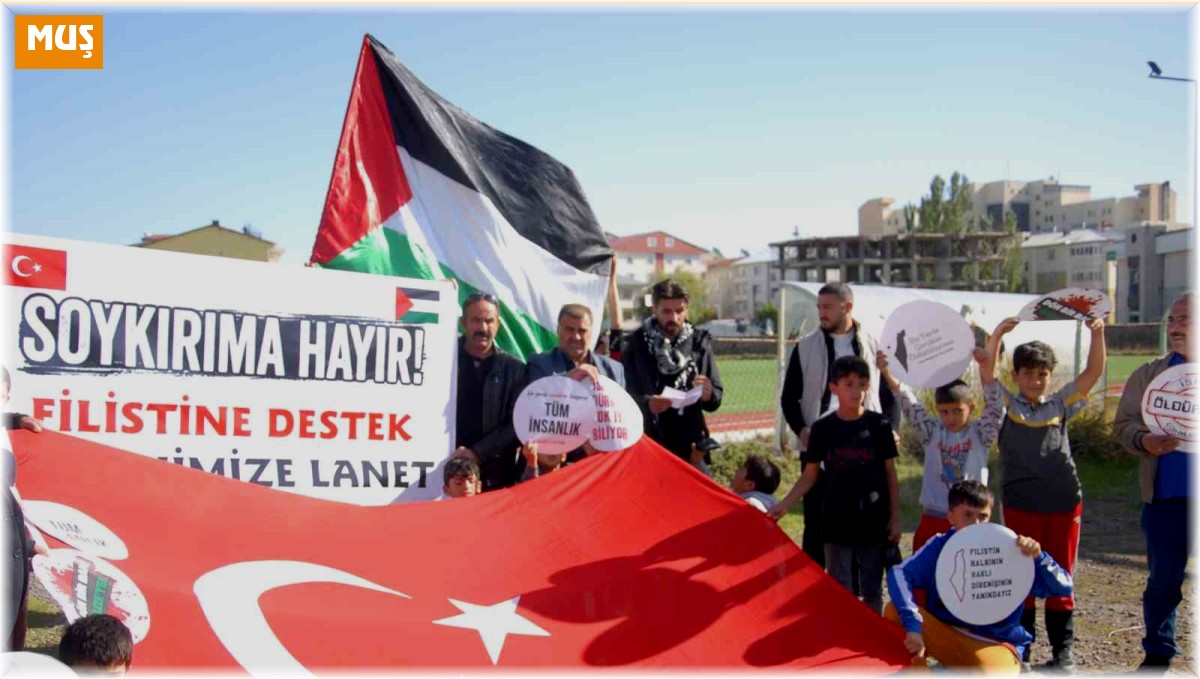 Bulanık'ta İsrail'in Gazze'ye yönelik saldırıları protesto edildi