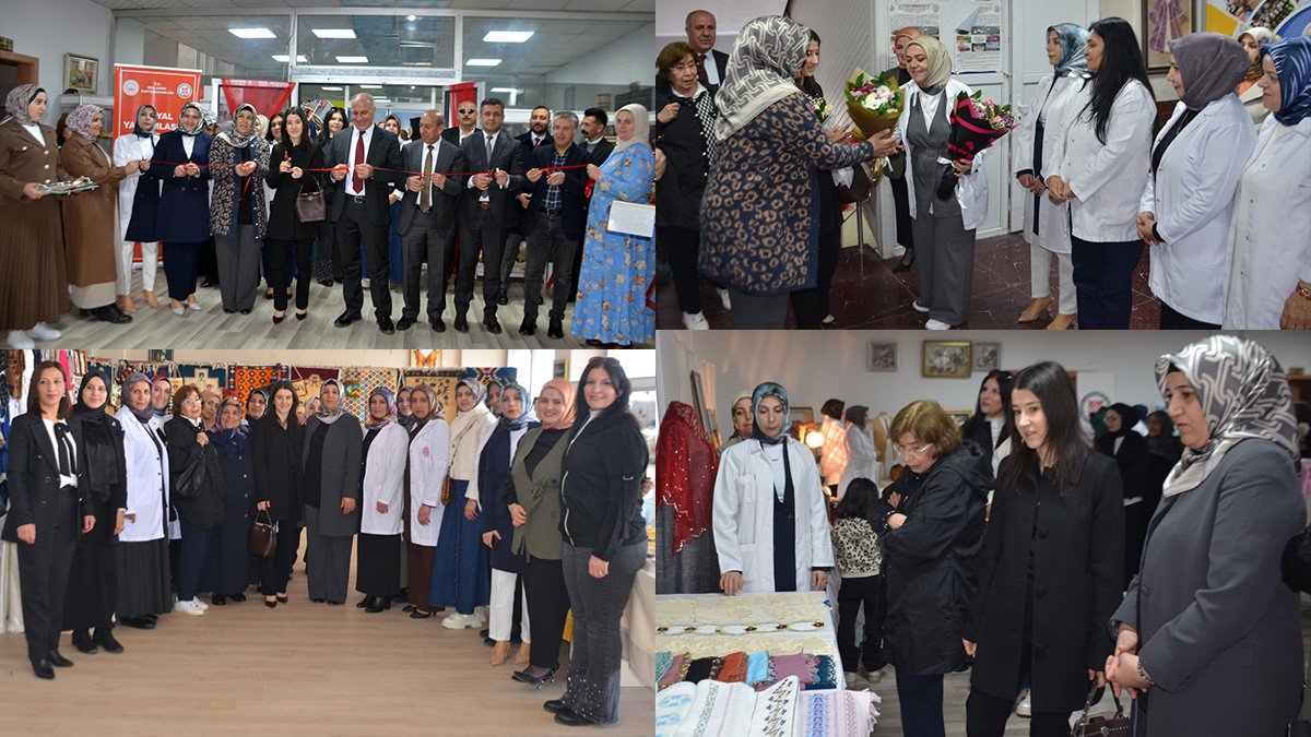 Bulanık'ta kadınların el emeği görücüye çıktı, ADEM kursiyerlerinden dikkat çeken sergi