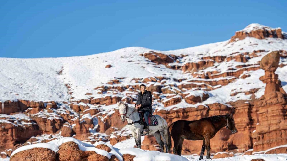 Burası Colorado değil Erzurum: İşte kırmızının beyaz ile buluştuğu yer