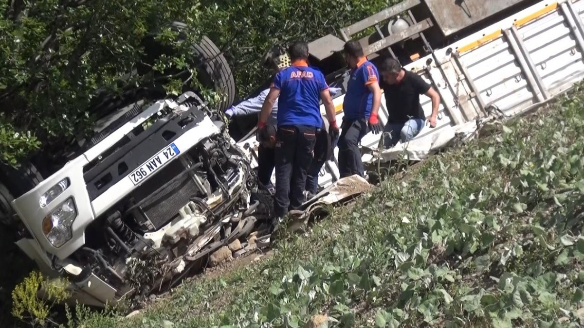 Büyükbaş kurbanlık hayvan taşıyan tır devrildi: 1 kişi hayatını kaybetti