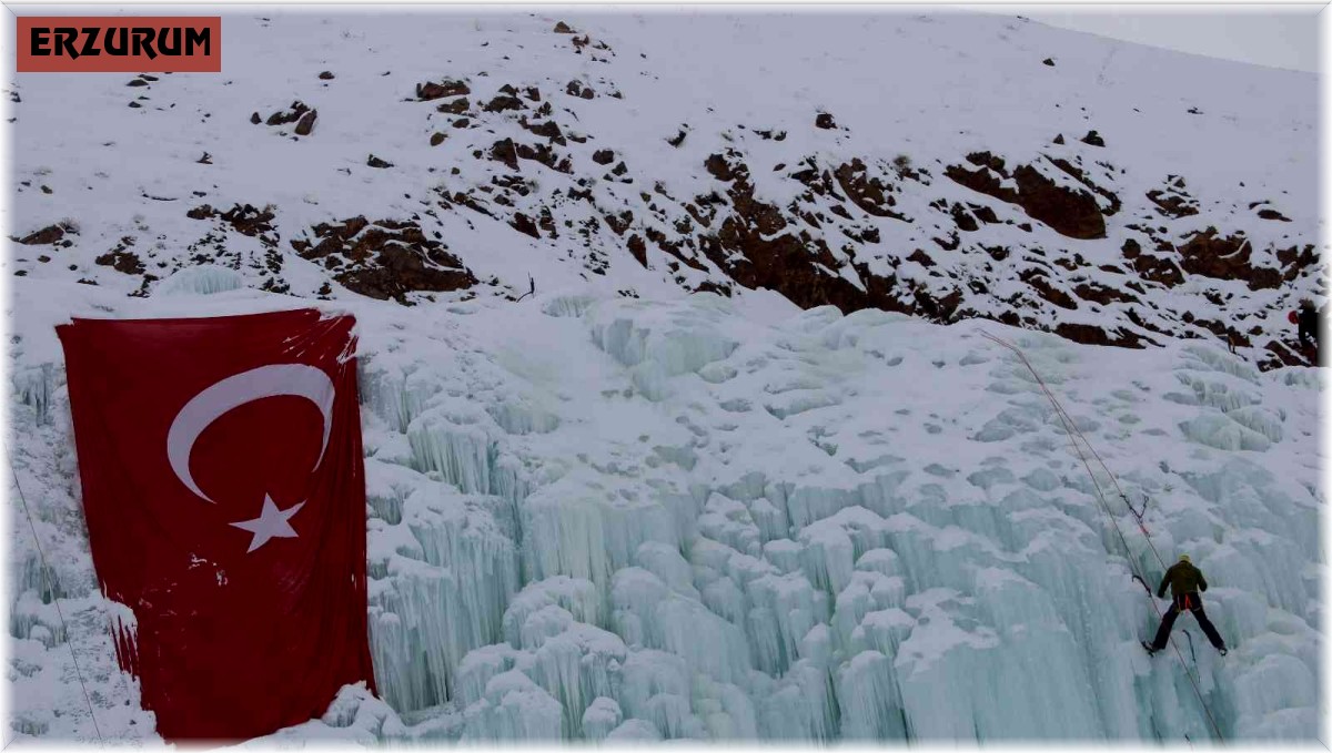 Buz duvarı Türkiye Buz Tırmanış Şampiyonası'na ev sahipliği yaptı