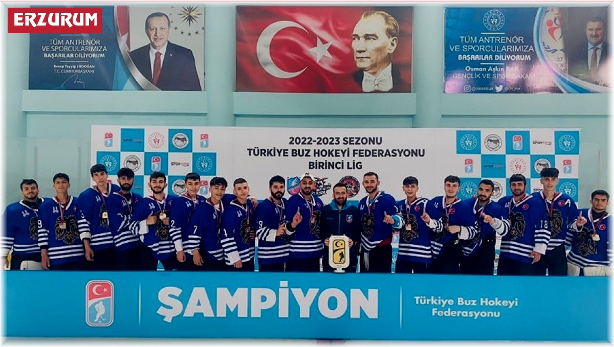 Buz Hokeyinde Erzurum Büyükşehir şampiyon