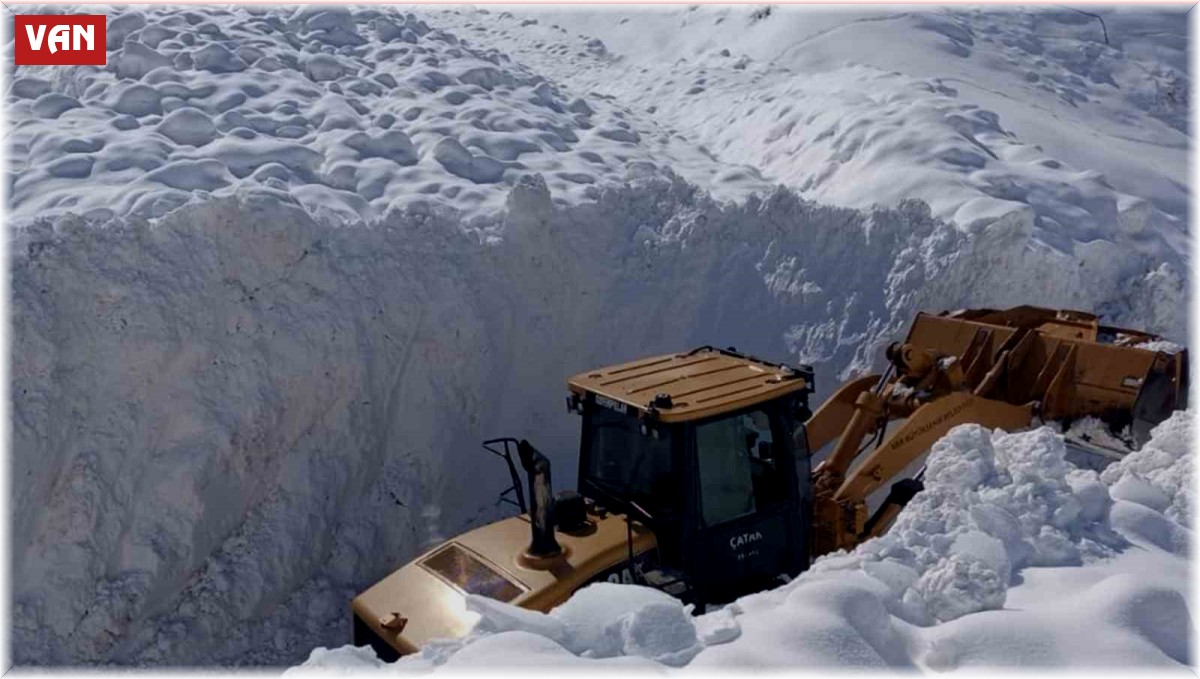 Çatak'ta çığ düştü: 9 yerleşim yerinin yolu kapandı