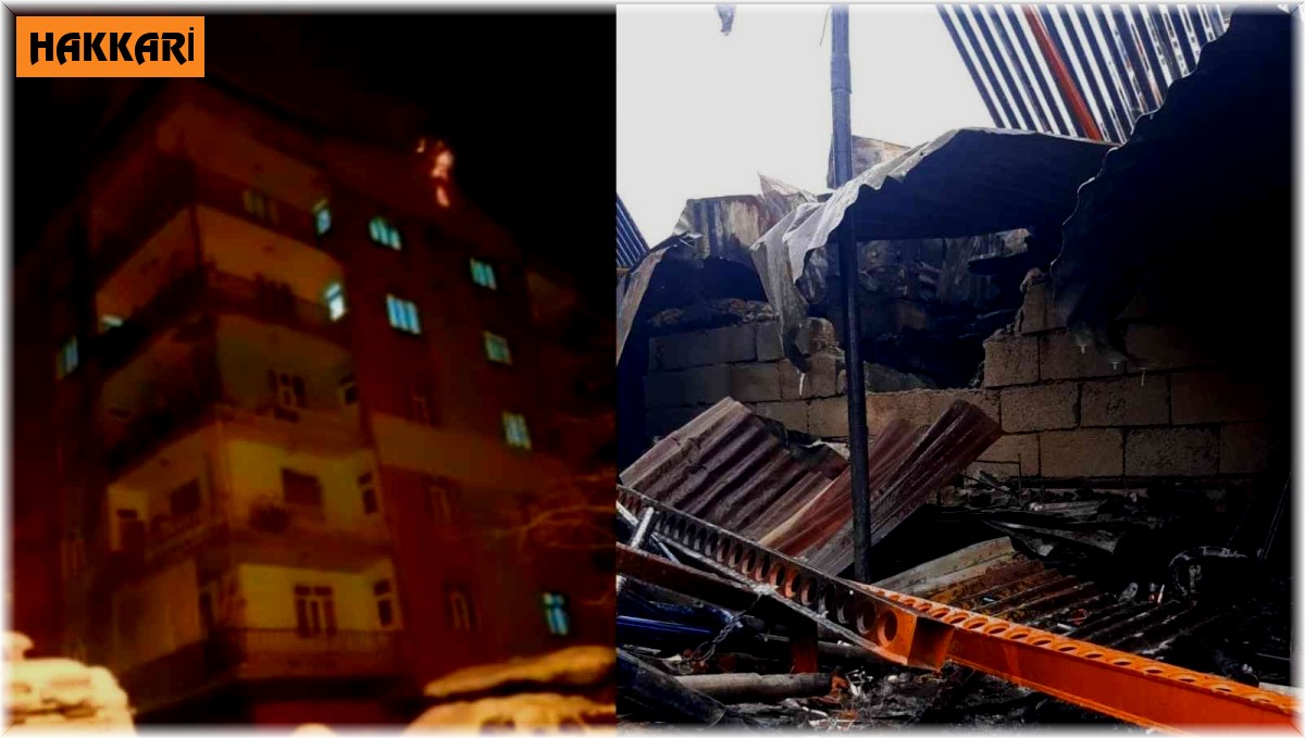 Çatı katıda çıkan yangın korkuttu