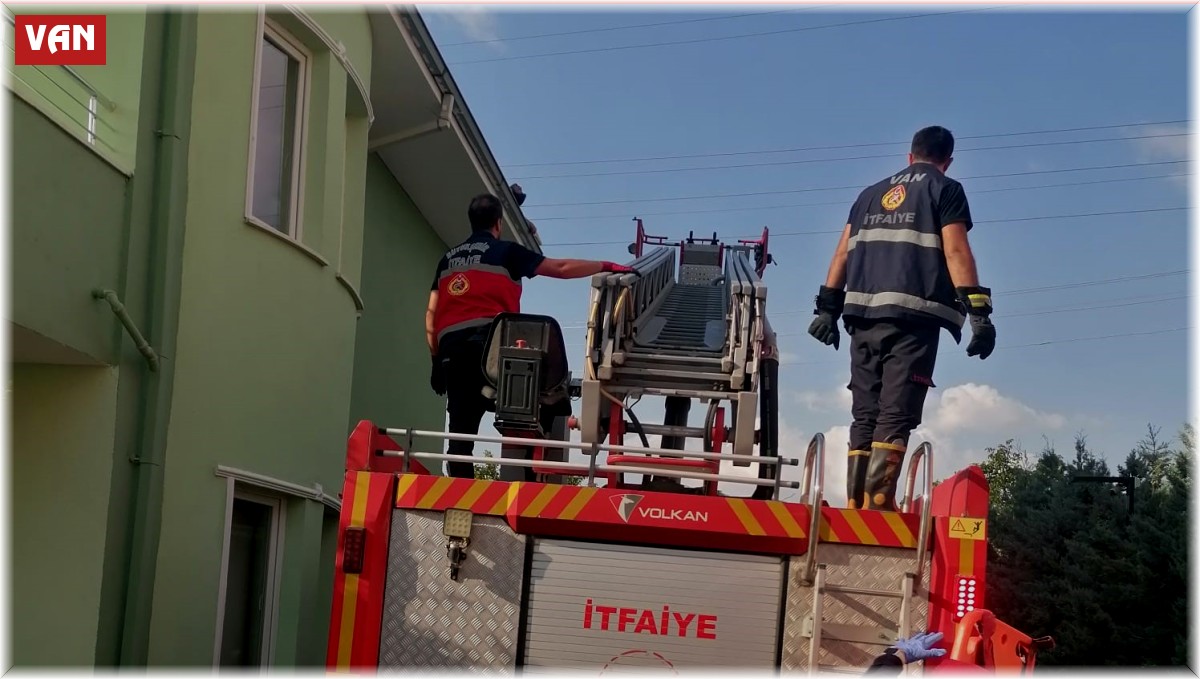 Çatıda boya yaparken elektrik akımına kapıldı