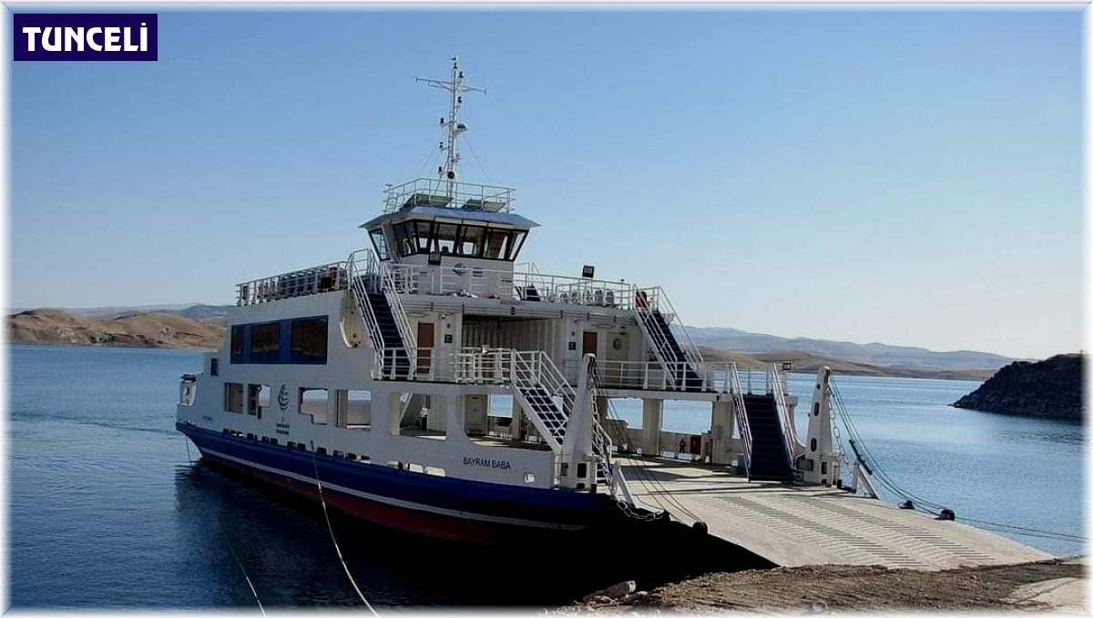 Çemişgezek feribot seferleri geçici olarak durduruldu