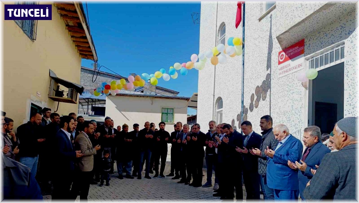 Çemişgezek'te 4-6 yaş Kur'an kursu dualarla açıldı