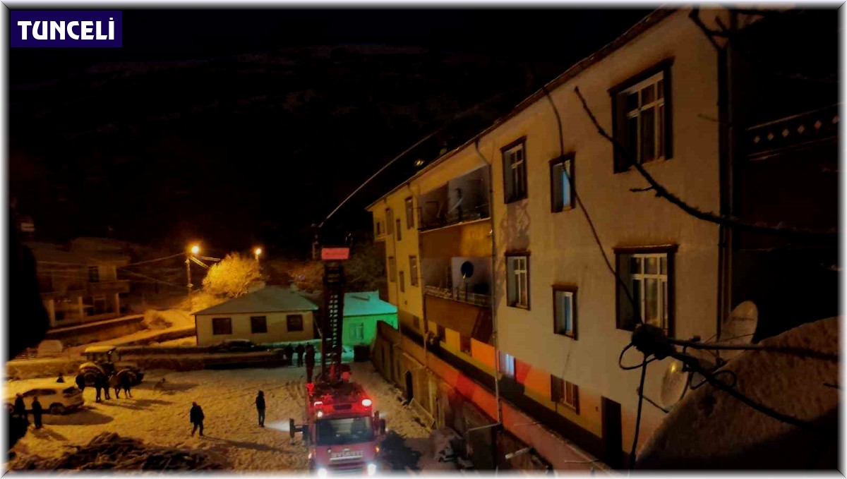 Çemişgezek'te baca yangını