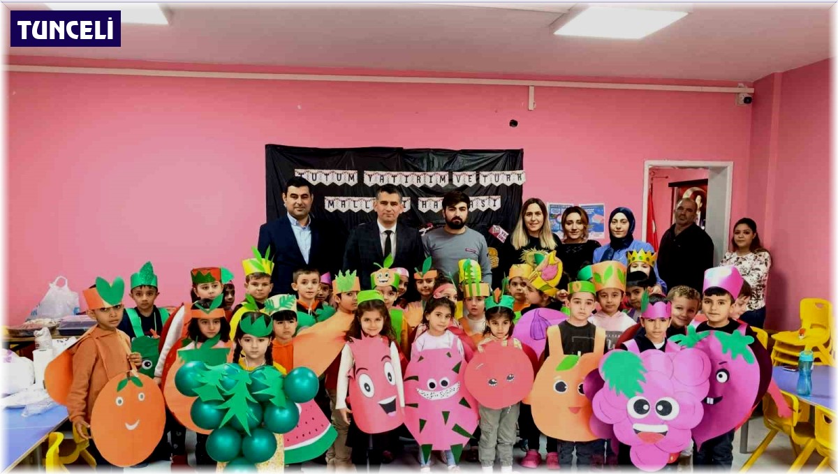 Çemişgezek'te minikler Yerli Malı Haftası'nı kutladı