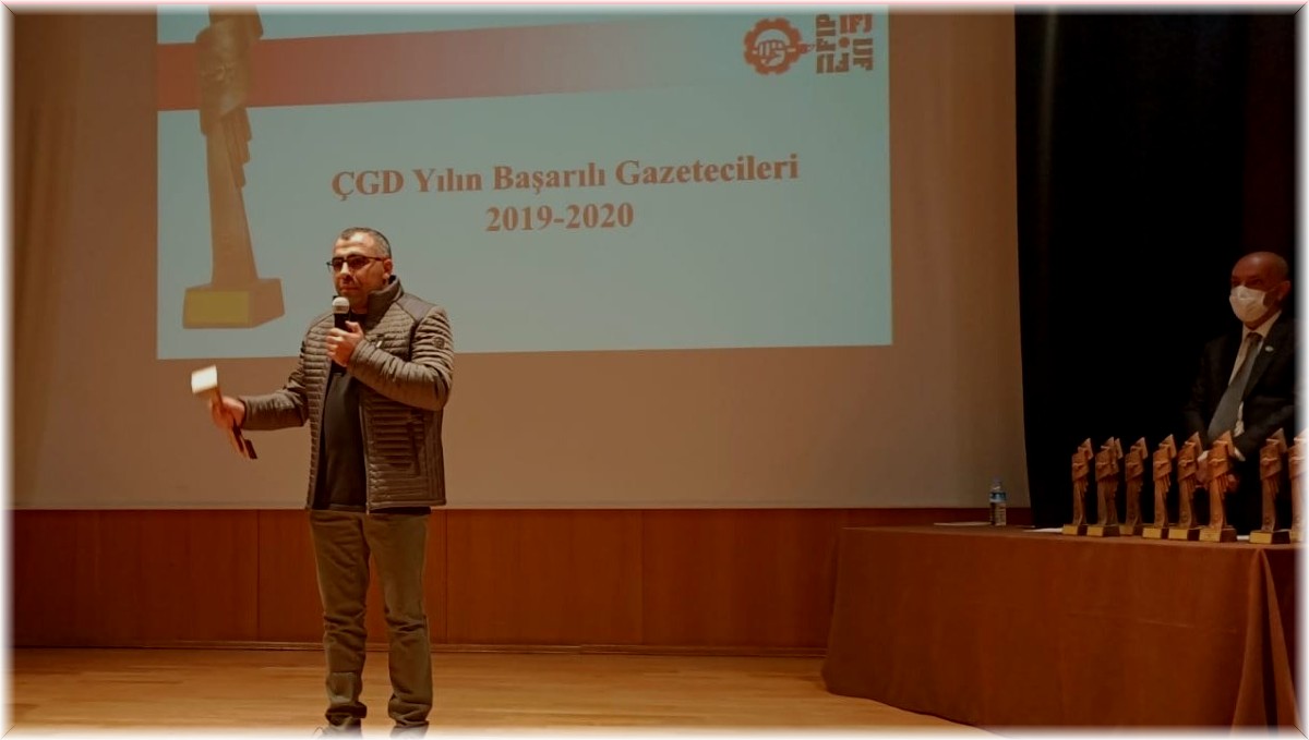 ÇGD'den BİGACEM Başkanı Aygül'e ödül