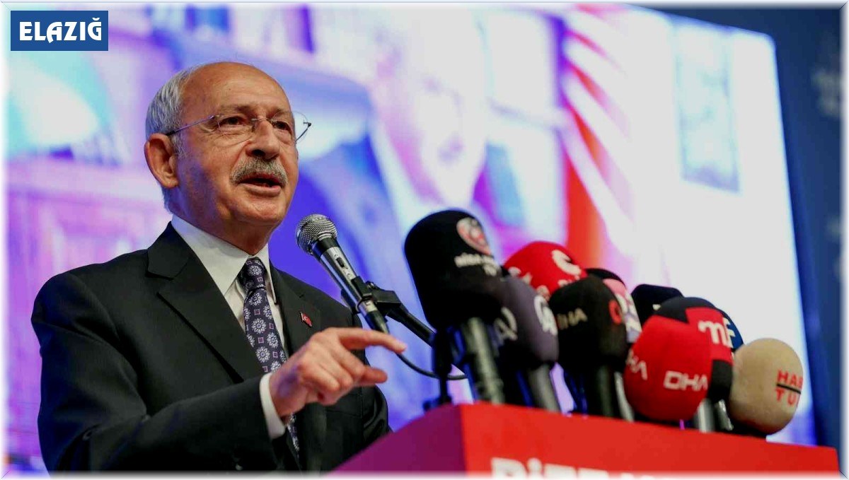 CHP Genel Başkan Kılıçdaroğlu'ndan Elazığ'a bakanlık sözü