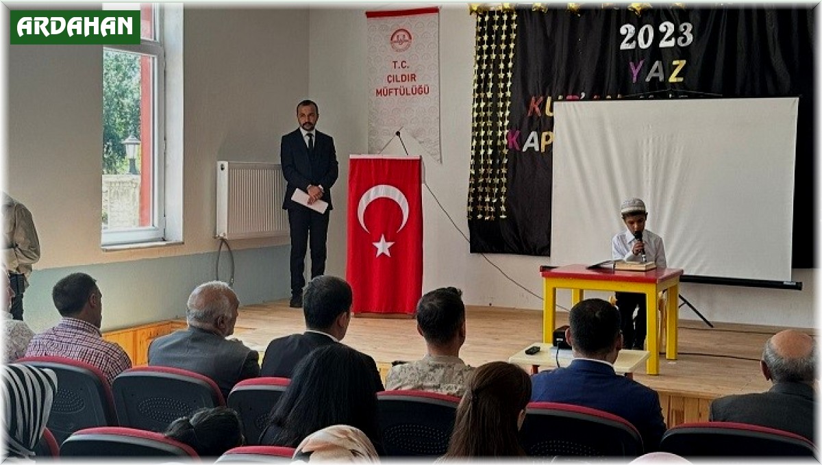 Çıldır'da Yaz Kuran Kursları kapanış programı düzenlendi