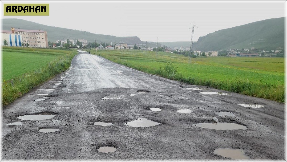 Çıldır'da yollar köstebek yuvasına döndü