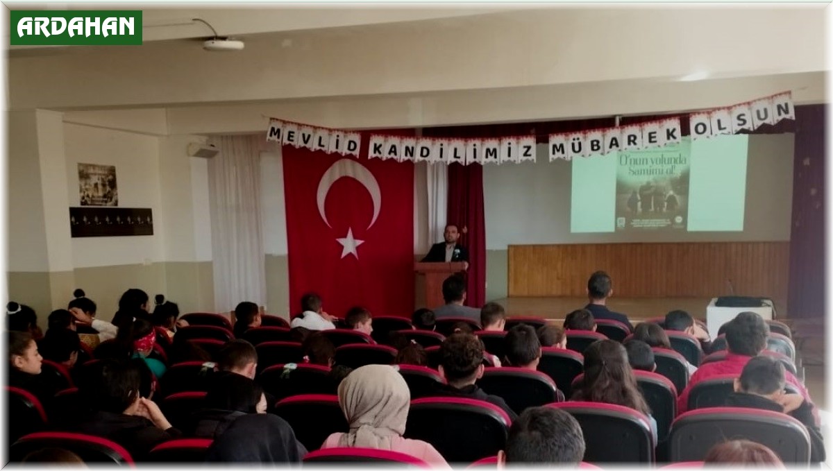 Çıldır Müftülüğünden öğrencilere konferans