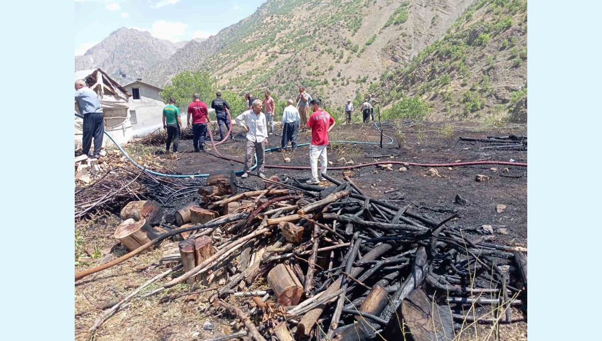 Çimenli köyündeki yangın büyümeden söndürüldü