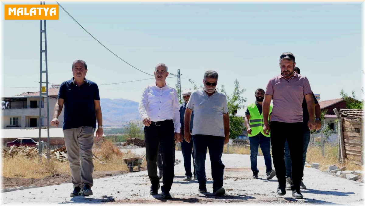 Çınar, yol çalışmalarını inceledi