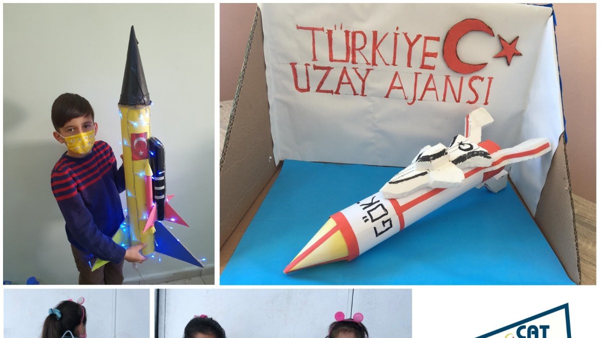 Çocuklar hayallerindeki uzay araçlarını tasarladı