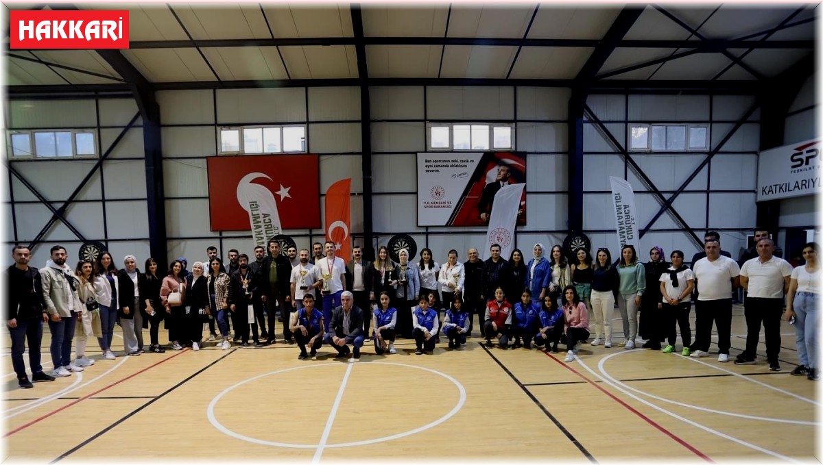 Çukurca'da Dart Turnuvası düzenlendi