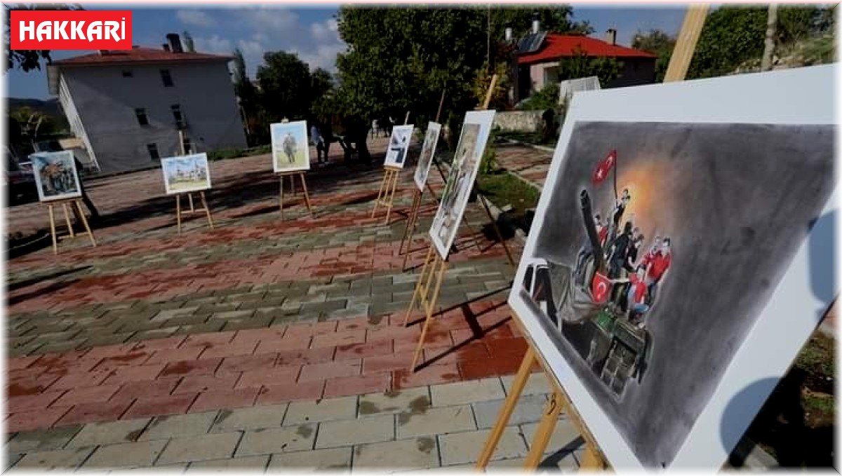 Çukurca'da resim sergisi düzenlendi