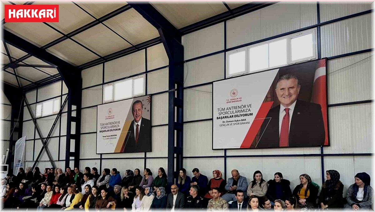 Çukurca'daki sportif etkinliklere kadınlardan yoğun ilgi