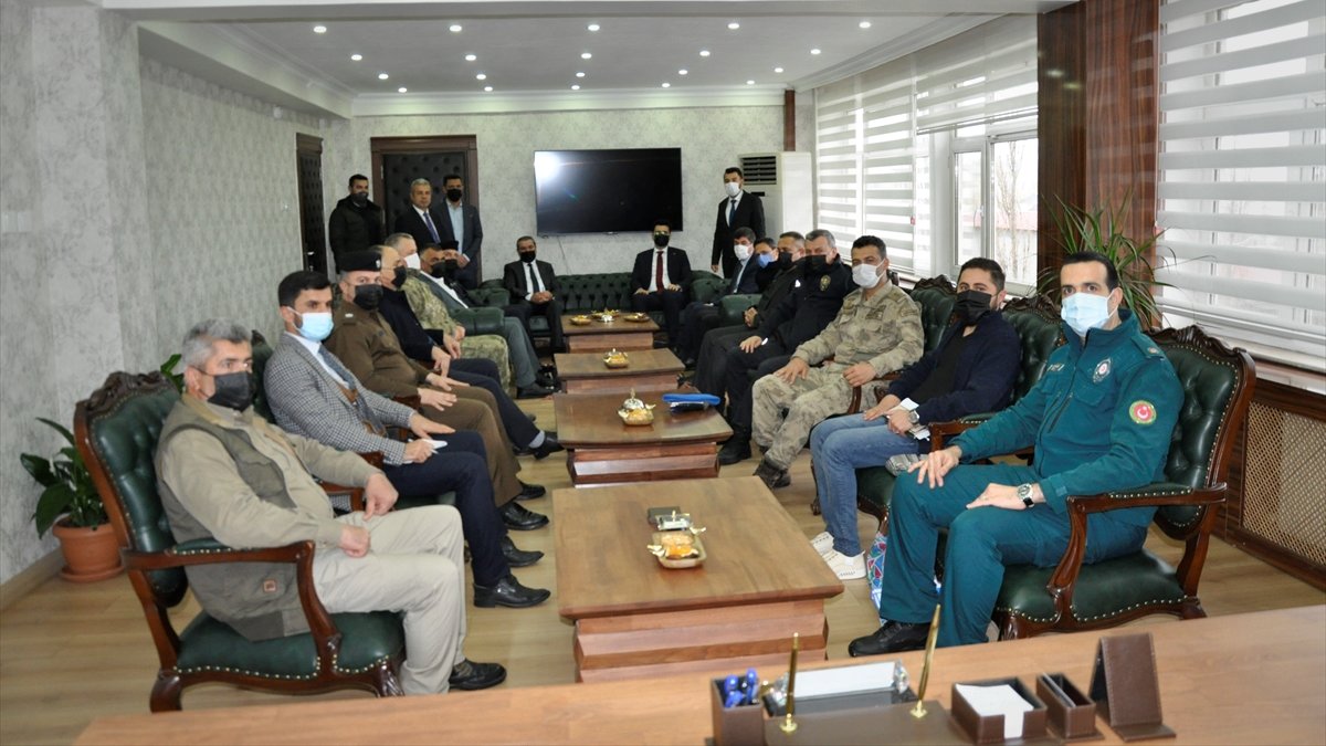 Çukurca Kaymakamı Öztürk, Irak heyetini kabul etti