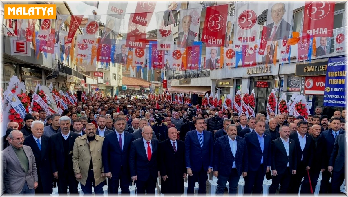 Cumhur İttifakı Hekimhan seçim bürosu açılışında 'kazanacağız' mesajı
