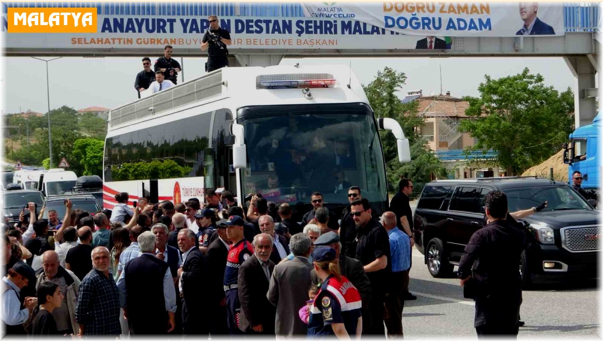 Cumhurbaşkanı Erdoğan'a Malatya 'da sevgi seli