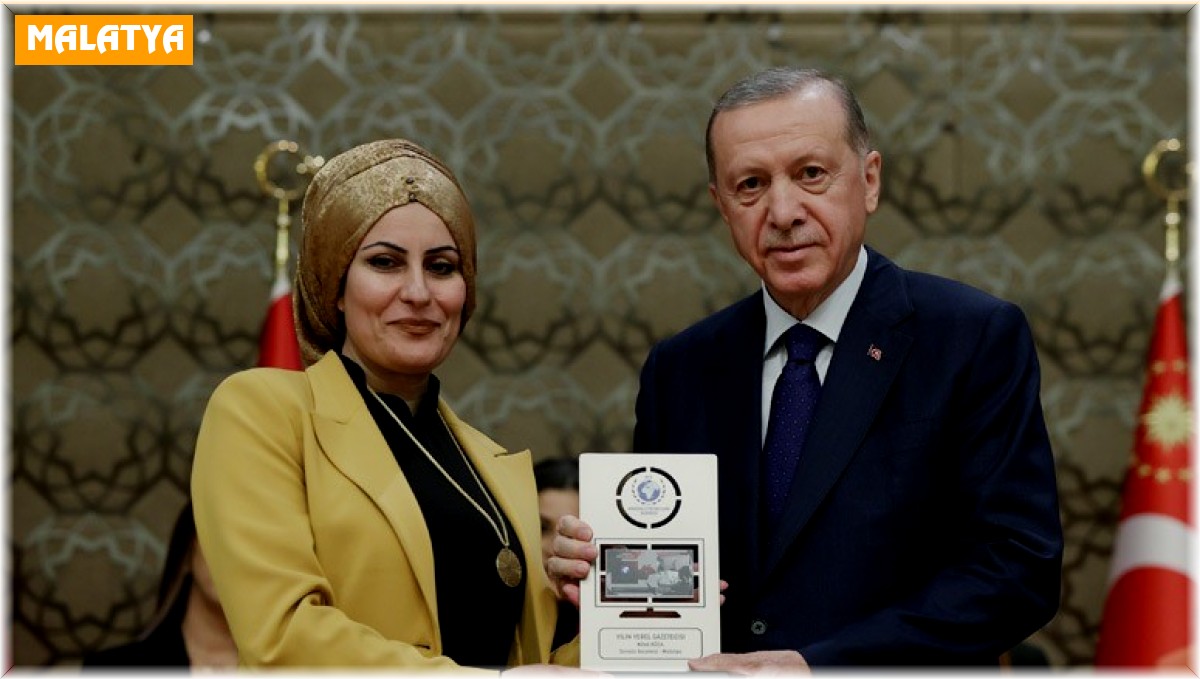Cumhurbaşkanı Erdoğan'dan Malatyalı Gazeteciye ödül