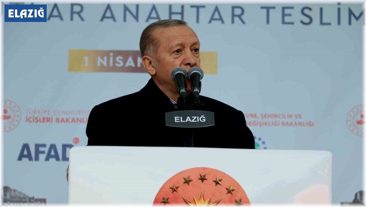 Cumhurbaşkanı Erdoğan, Elazığ'da depremzedelere seslendi