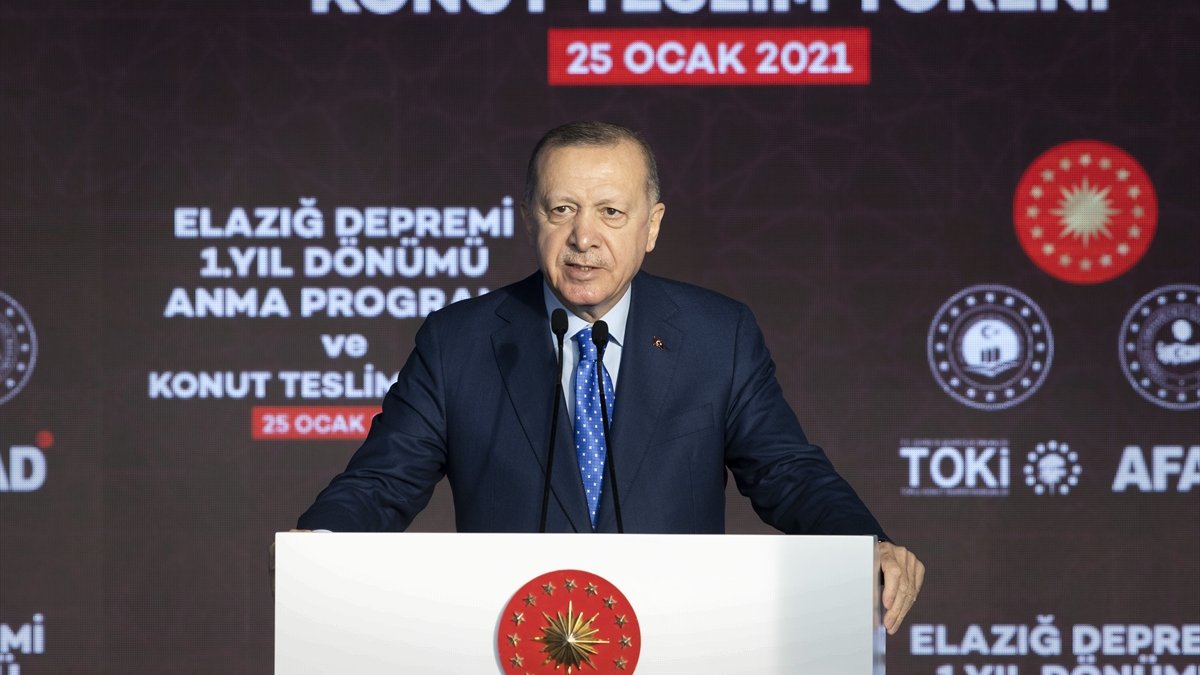 Cumhurbaşkanı Erdoğan, Elazığ'da vatandaşlara hitap etti: