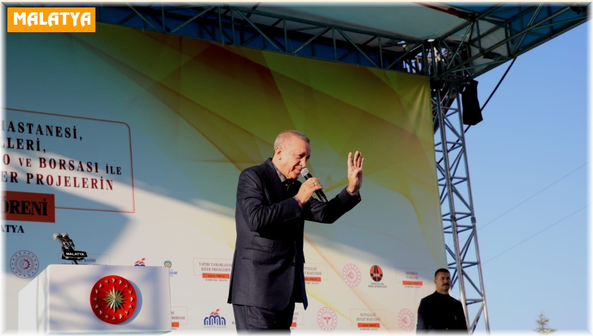 Cumhurbaşkanı Erdoğan Malatya'da toplu açılış törenine katıldı