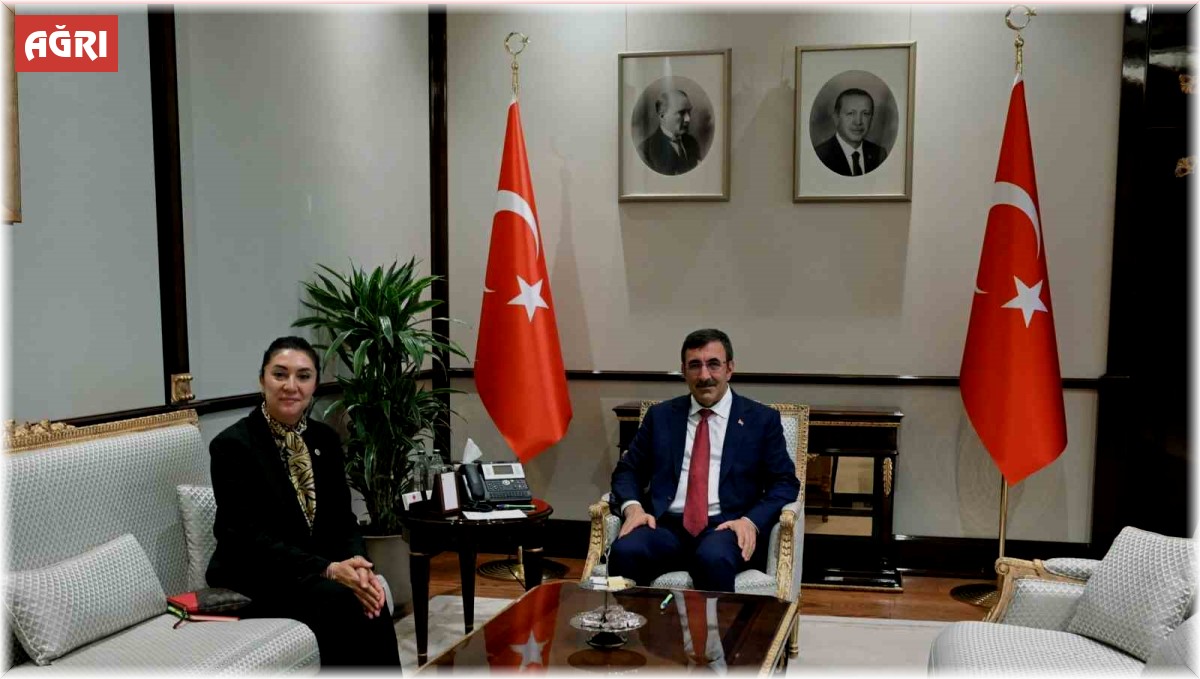 Cumhurbaşkanı Yardımcısı Yılmaz, Ağrı Milletvekili Kilerci ile görüştü