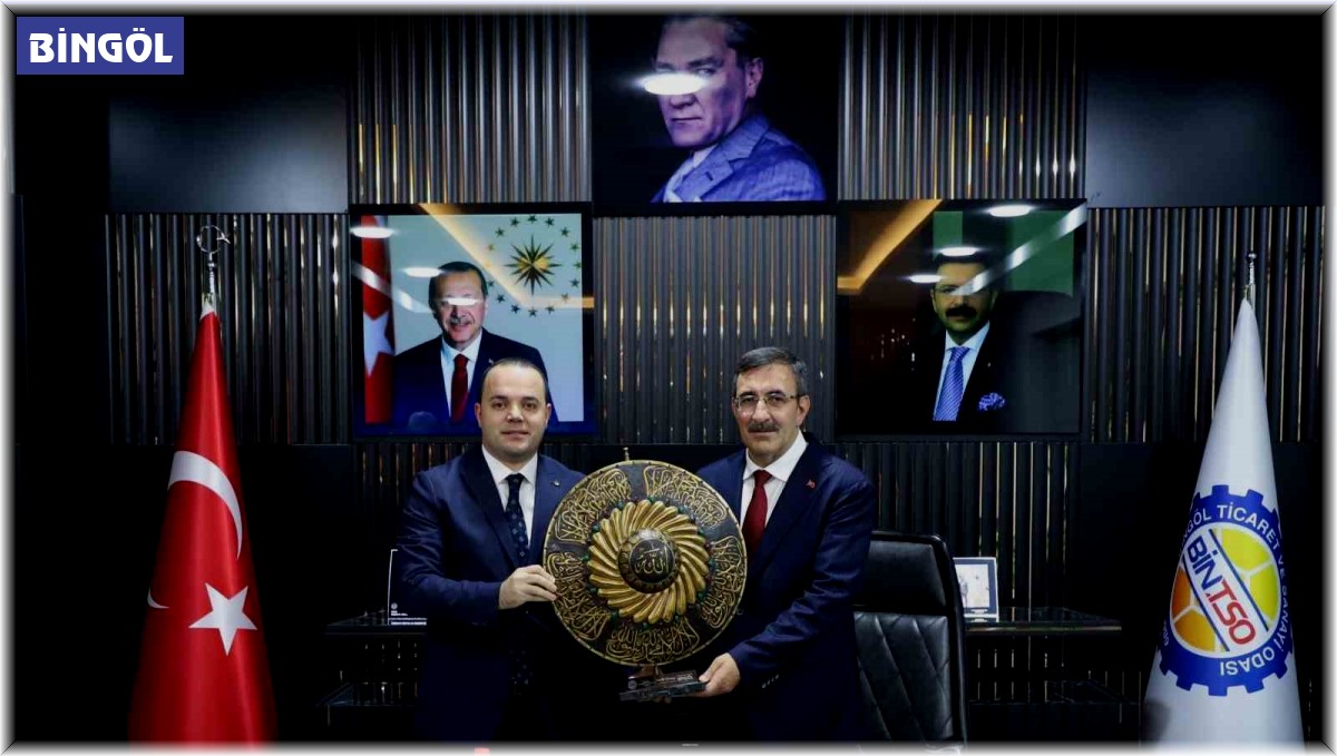 Cumhurbaşkanı Yardımcısı Yılmaz, BİNTSO Başkanı Çintay ile bir araya geldi