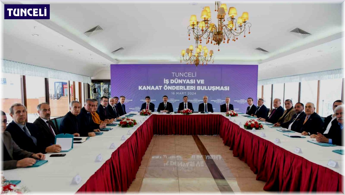 Cumhurbaşkanı Yardımcısı Yılmaz, Tunceli'yi ziyaret etti