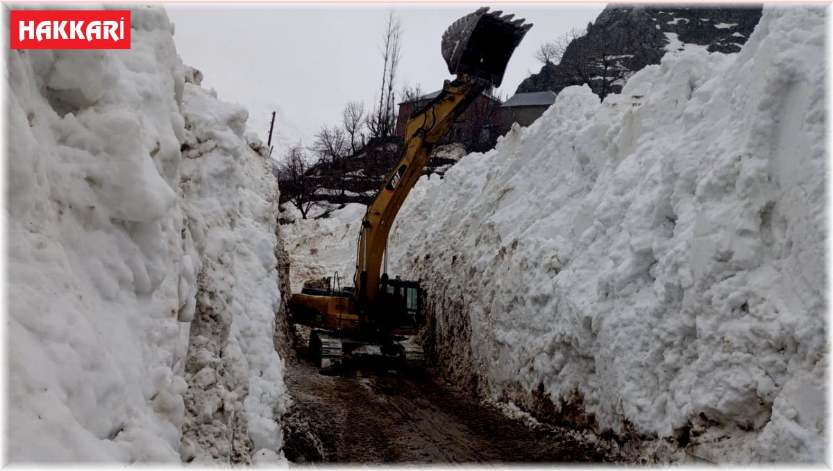 Dağlıca yoluna düşen çığ temizlendi