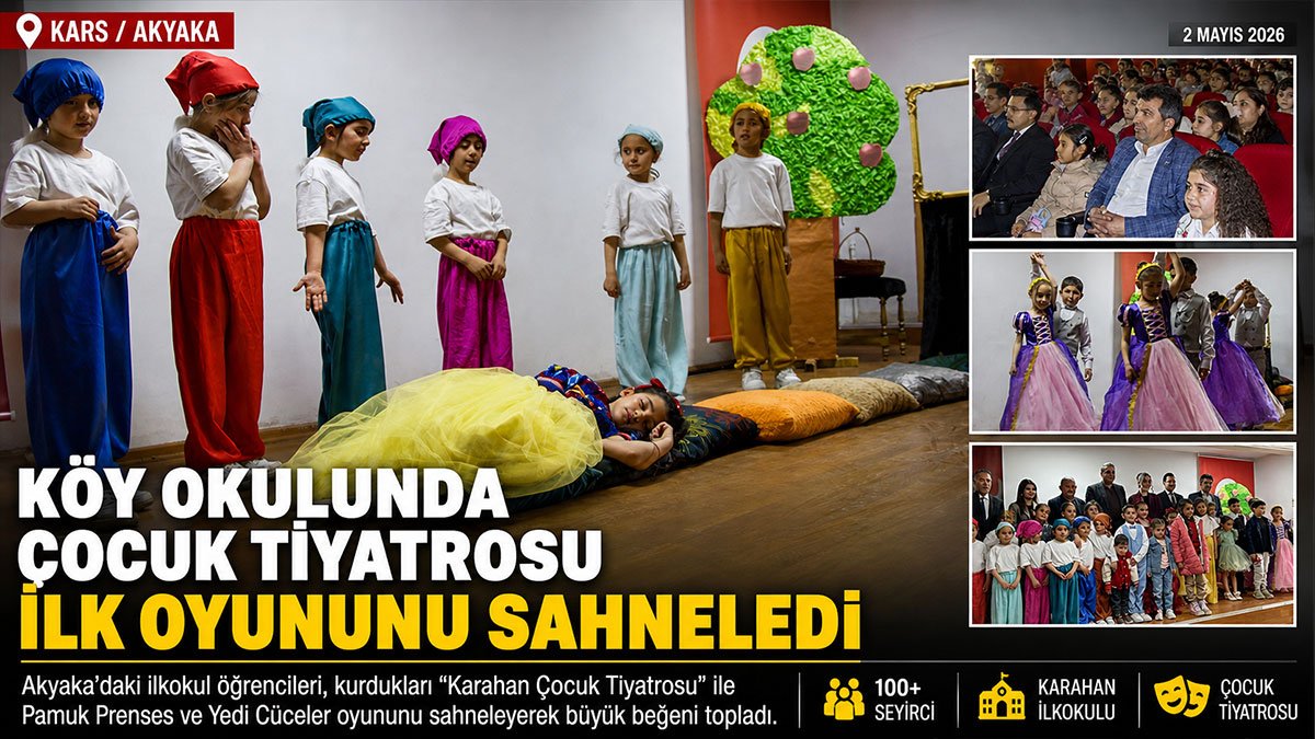 Daha önce tiyatro izlemeyen Karslı öğrenciler kendi oyunlarını sahneledi