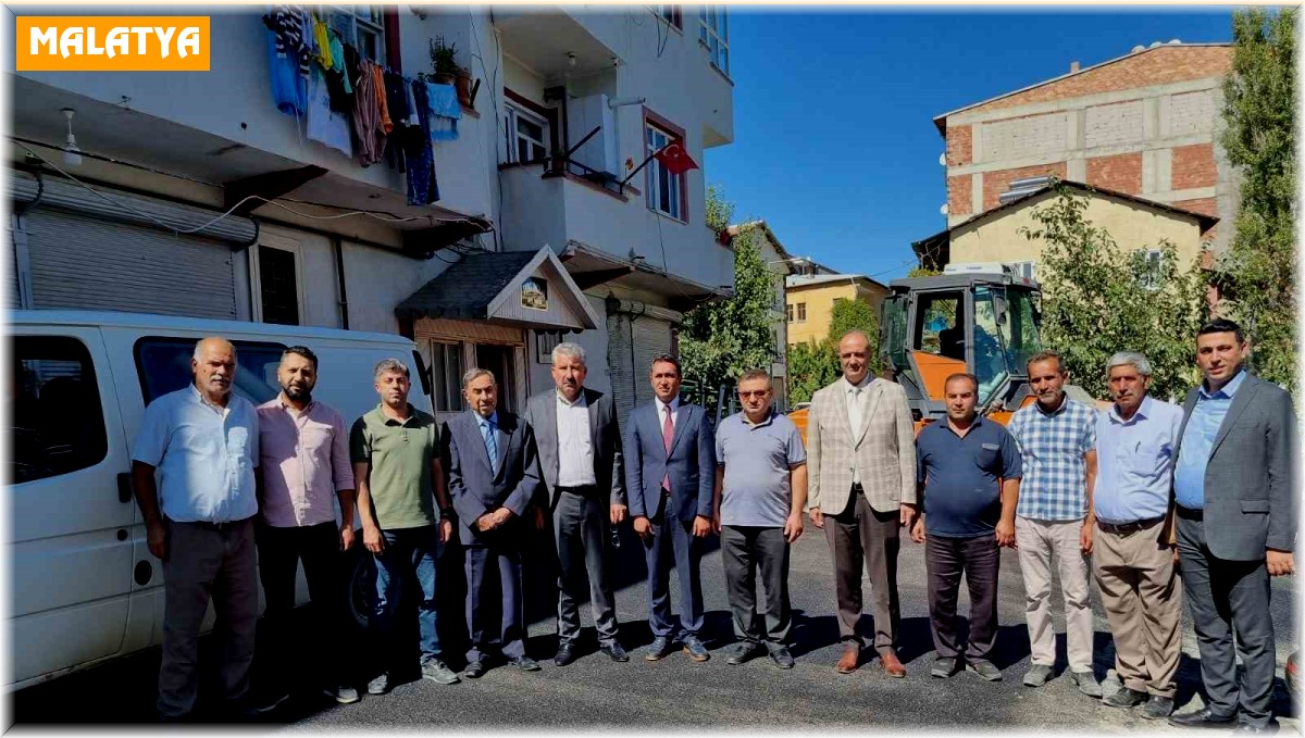 Darende'de altyapı çalışmaları sürüyor