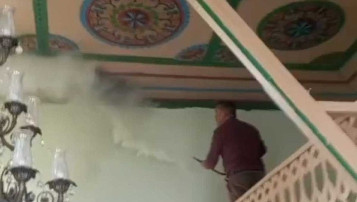 Darende'de camide korkutan yangın