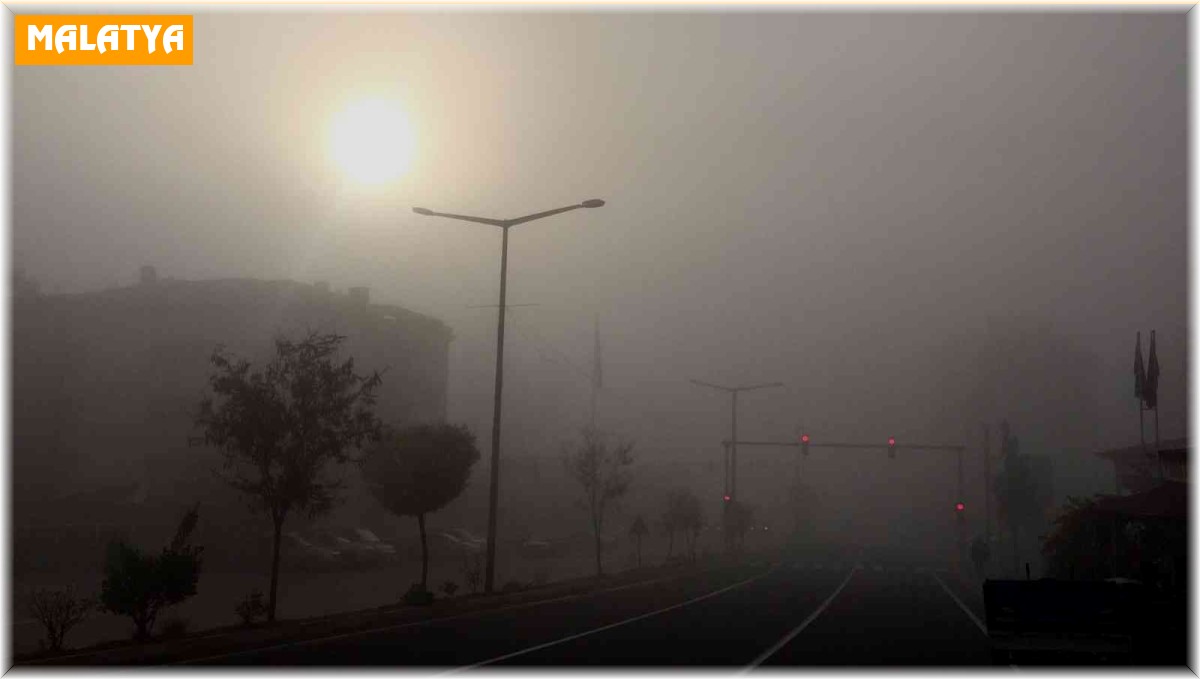 Darende'de sabah saatlerinde yoğun sis