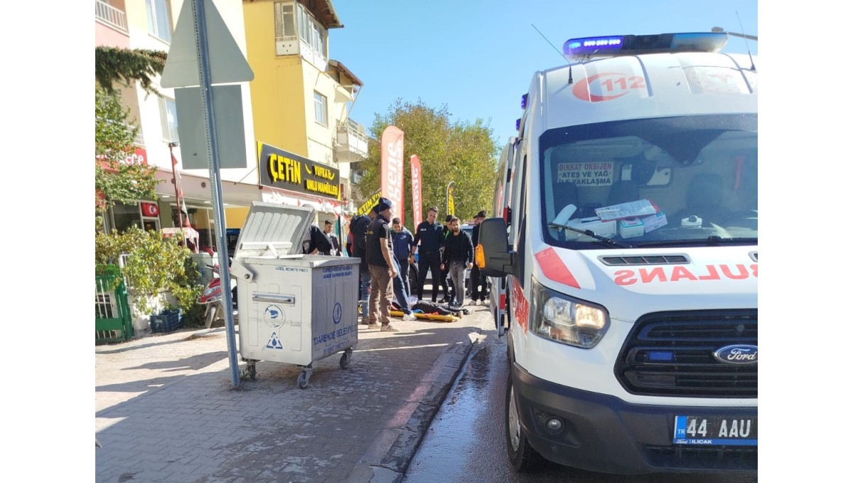 Darende otomobil ile motosiklet çarpıştı: 1 yaralı