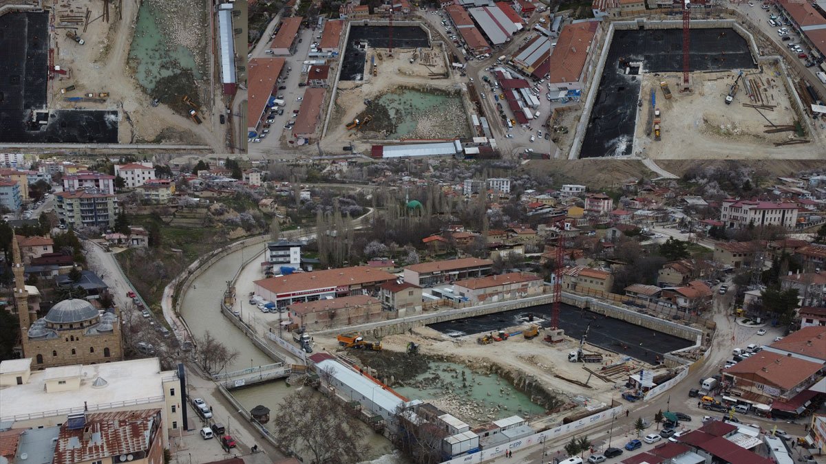 Darende’de 251 iş yerlik yeni çarşı projesinde çalışmalar hızla ilerliyor