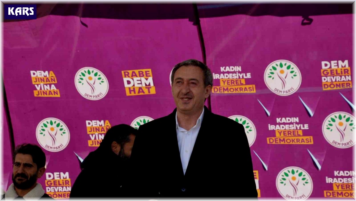DEM Parti Eş Genel Başkanı Bakırhan, Kars'ta partililere seslendi