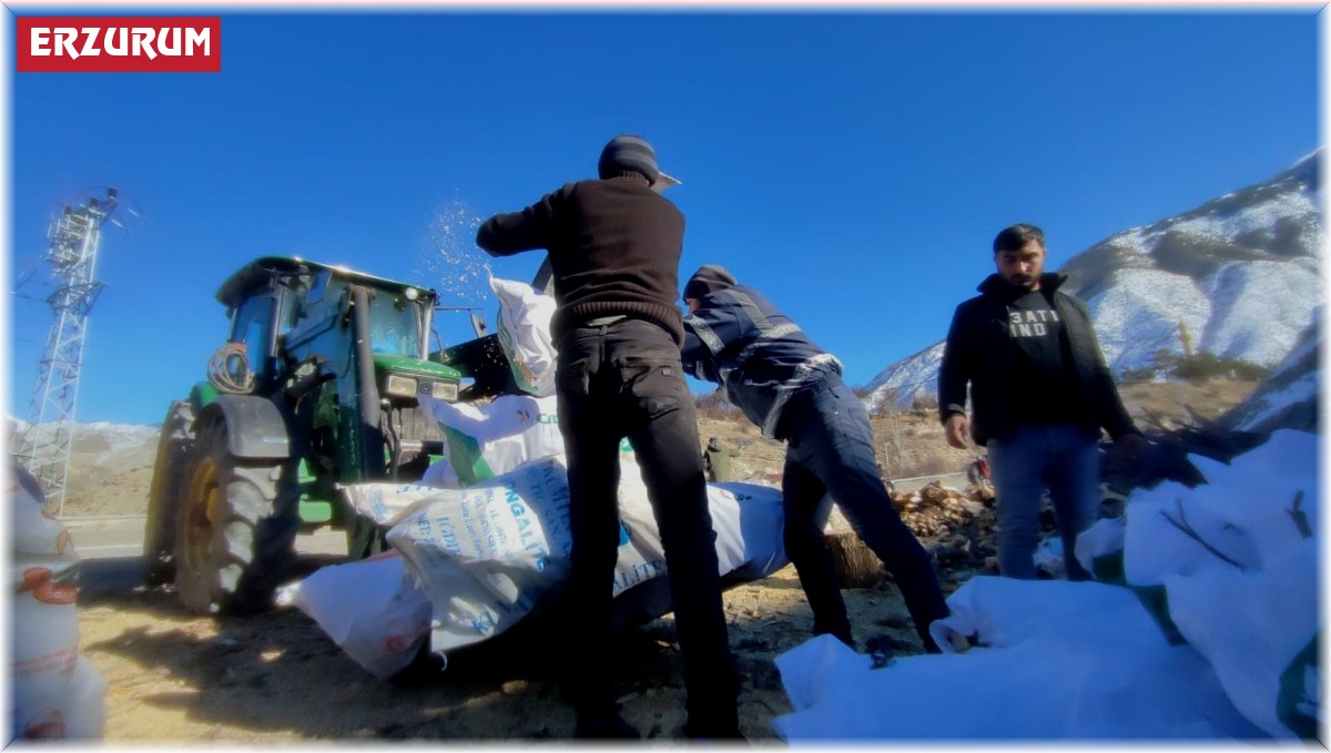 Deprem bölgesine odun yetiştirmek için seferber oldular