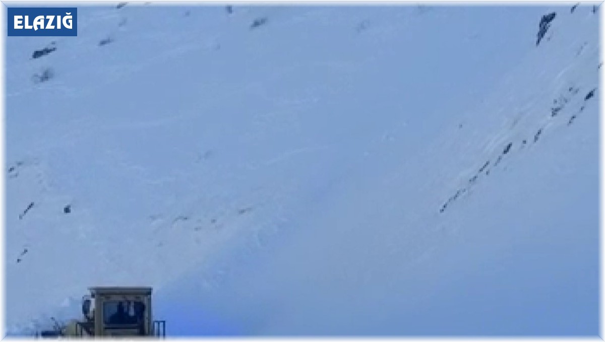 Deprem bölgesine yardımların ulaştırılması için ekipler çığ düşen yolu ulaşıma açtı